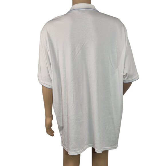 Roundtree Yorke Heritage Collection Polo Shirt White short Sleeve Size XXL (32) - Picture 3 of 11